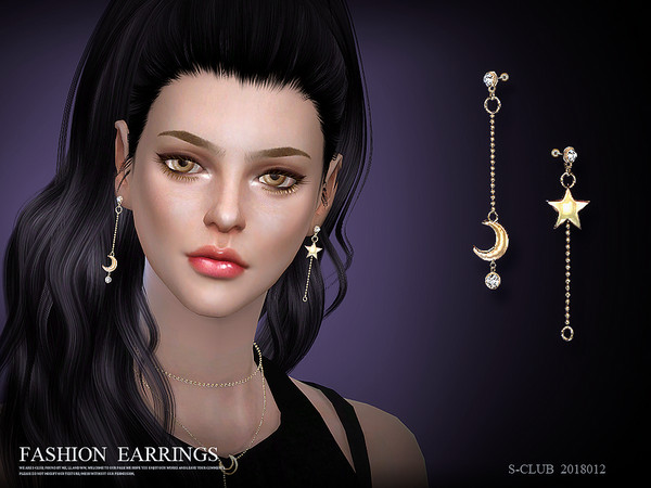 Sims 4 — S-Club LL ts4 earring 201812 by S-Club — New earrings for female, hope you like, thank you.