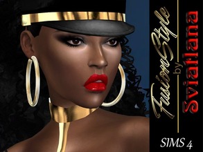 Sims 4 — FusionStyle by Sviatlana - Earrings metal hoops by FusionStyle_by_Sviatlana — If you are interested in my
