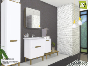 Sims 4 — Frame Bathroom by ArtVitalex — - Frame Bathroom - ArtVitalex@TSR, Nov 2018 - All objects three has a different