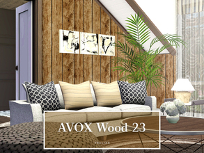 Sims 3 — AVOX Wood 23 by Pralinesims — By Pralinesims