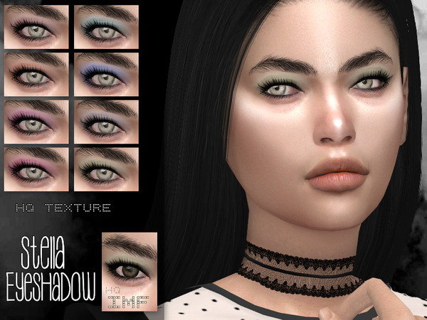 Sims 4 — IMF Stella Eyeshadow N.59 by IzzieMcFire — Stella Eyeshadow N.59 contains 8 colors in hq texture. Standalone