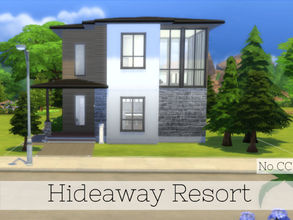 Sims 4 — Hideaway Resort by diaaa1112 — Hideaway Resort is a modern, contemporary home, built in Newcrest. Fully