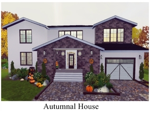 Sims 3 — Autumnal House by GhostlySimmer — Perfect for Thanksgiving! :) This house features 3 bedrooms (one master