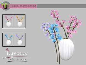 Sims 4 — Zone Patio - Flower Branch by NynaeveDesign — Zone Patio - Flower Branch Located in: Decor - Plants Price: 177