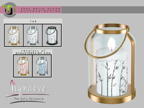 Sims 4 — Zone Patio - Candle by NynaeveDesign — Zone Patio - Candle Located in: Lighting - Table Lamps Price: 177 Tiles: