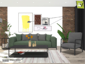Sims 4 — Garner Living Room by ArtVitalex — - Garner Living Room - ArtVitalex@TSR, Nov 2018 - All objects three has a
