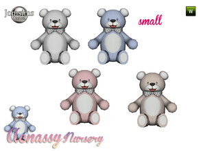 Sims 4 — acnassy nursery part2 small  teddy toy by jomsims — acnassy nursery part2 small teddy toy