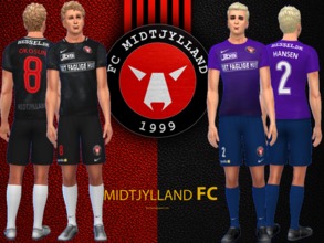 Sims 4 — FC Midtjylland Kit 2018/19 fitness needed by RJG811 — FC Midtjylland Kit 2018/19 Jerseys -Kian Hansen, Ayo Simon