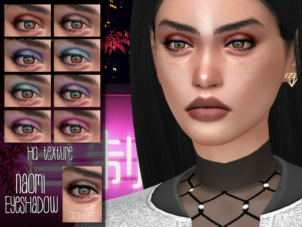 Sims 4 — IMF Naomi Eyeshadow N.60 by IzzieMcFire — Naomi Eyeshadow N.60 contains 8 colors in hq texture. Standalone item