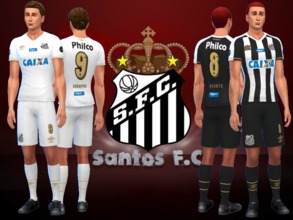 Sims 4 — Santos FC Kit 2018/19 fitness needed by RJG811 — Santos FC Kit 2018/19 Jerseys -Renato, Rodrygo, un-numbered