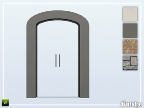 Sims 4 — Nome Door Bended 2x1 by Mutske — Part of the Nome Constructionset. Made by Mutske@TSR. 