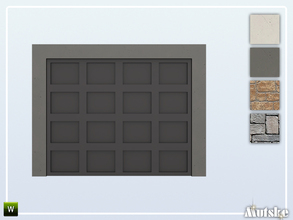 Sims 4 — Nome Garage Door by Mutske — Part of the Nome Constructionset. Is just deco. Made by Mutske@TSR. 