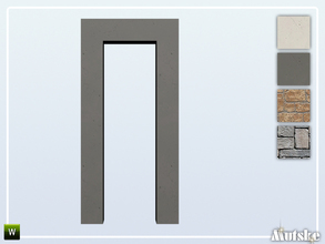 Sims 4 — Nome Arch Square SIngle 2x1 by Mutske — Part of the Nome Constructionset. Made by Mutske@TSR. 