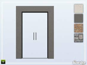 Sims 4 — Nome Door Square 2x1 by Mutske — Part of the Nome Constructionset. Made by Mutske@TSR. 