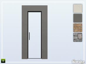 Sims 4 — Nome Door Square SIngle 2x1 by Mutske — Part of the Nome Constructionset. Made by Mutske@TSR. 
