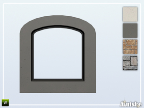 Sims 4 — Nome Window Arch Middle 2x1 by Mutske — Part of the Nome Constructionset. Made by Mutske@TSR. 