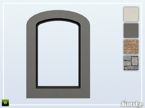 Sims 4 — Nome Window Arch 2x1 by Mutske — Part of the Nome Constructionset. Made by Mutske@TSR. 