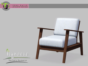 Sims 3 — Zone Patio - Chair by NynaeveDesign — Zone Patio - Chair Located in: Comfort - Living Chairs Price: 177 Tiles: