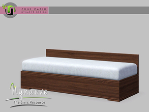 Sims 3 — Zone Patio - Loveseat V2 by NynaeveDesign — Zone Patio - Loveseat V2 Located in: Comfort - Sofas and Loveseats