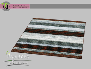 Sims 3 — Zone Patio - Rug by NynaeveDesign — Zone Patio - Rug Located in: Decor - Rug Price: 177 Tiles: 3x3 Re-colorable:
