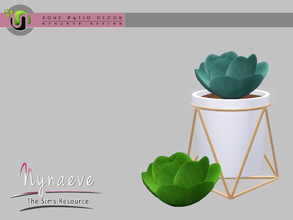 Sims 3 — Zone Patio - Jade Plant by NynaeveDesign — Zone Patio - Jade Plant Located in: Decor - Plants Price: 177 Tiles:
