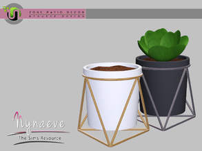 Sims 3 — Zone Patio - Flowerpot V2 by NynaeveDesign — Zone Patio - Flowerpot V2 Located in: Decor - Plants Price: 177