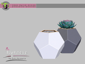 Sims 3 — Zone Patio - Flowerpot V1 by NynaeveDesign — Zone Patio - Flowerpot V1 Located in: Decor - Plants Price: 177