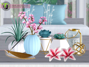 Sims 3 — Zone Patio Decor by NynaeveDesign — Decorative accents can add just the right finishing touch to your sim's