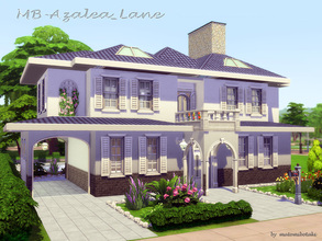 Sims 4 — MB-Azalea_Lane by matomibotaki — Lovely romantic villa with cute ambience. Details: Half closed entrance, hall,