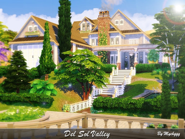 Sims 4 — Del Sol Valley by MychQQQ — Lot: 50x40 Value: $ 332,387 House contains: - 2 bedrooms - 2 bathrooms - living room