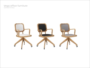 Sims 4 — [Vega office furniture] - desk chair by Severinka_ — Desk chair From the set 'Vega office furniture' Build / Buy