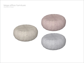 Sims 4 — [Vega office furniture] - knitted pouf by Severinka_ — Knitted pouf From the set 'Vega office furniture' Build /