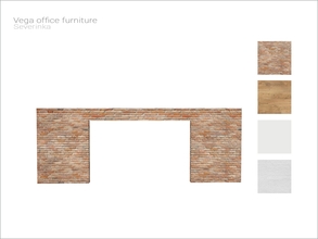 Sims 4 — [Vega office furniture] - false wall SW by Severinka_ — False wall for Short walls From the set 'Vega office
