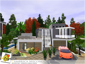 Sims 3 — Cambrica Meconopsis by Onyxium — On the first floor: Living Room | Dining Room | Kitchen | Bathroom | Garage On