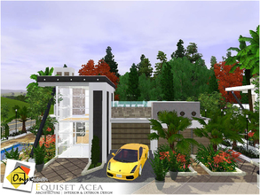 Sims 3 — Equiset Acea by Onyxium — On the first floor: Living Room | Dining Room | Kitchen | Bathroom | Garage On the