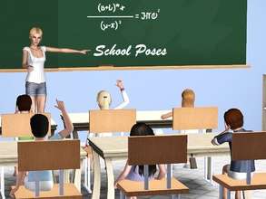 Sims 3 — A Day At School by jessesue2 — *15 poses of children and teachers *pose list compatible *tested in game *Some of