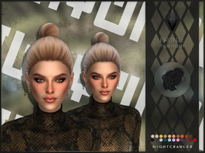 Sims 4 — Nightcrawler-Bronze by Nightcrawler_Sims — NEW HAIR MESH T/E Smooth bone assignment All lods 22colors Works with