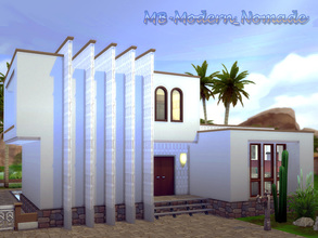 Sims 4 — MB-Modern_Nomade by matomibotaki — Modern recreated desert house, in Bedouin-Style, with common standard.