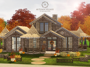 Sims 3 — Autumn Village by Aquarhiene — Warm and cozy autumn village house for your simmies!