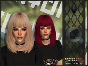Sims 4 — Nightcrawler-Crystal by Nightcrawler_Sims — NEW HAIR MESH T/E Smooth bone assignment All lods 22colors Works