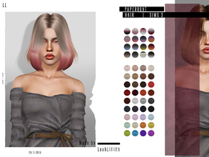 Sims 3 — LeahLillith Paperboat Hair by Leah_Lillith — Paperboat Hair All LODs Smooth bones hope you wil enjoy^^