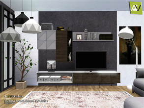 Sims 3 — Escuda Living Room TV Units by ArtVitalex — - Escuda Living Room TV Units - ArtVitalex@TSR, Dec 2018 - All