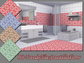 Sims 4 — MB-TrendyTile_DantellaFloor by matomibotaki — MB-TrendyTile_DantellaFloor, colorful and friendly looking tile