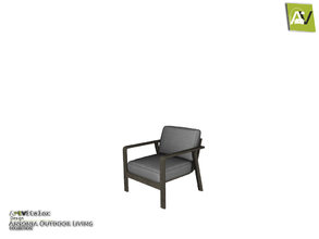 Sims 4 — Ansonia Seat Single by ArtVitalex — - Ansonia Seat Single - ArtVitalex@TSR, Dec 2018