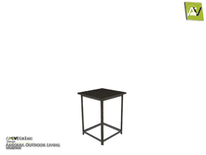 Sims 4 — Ansonia End Table by ArtVitalex — - Ansonia End Table - ArtVitalex@TSR, Dec 2018