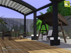 Sims 3 — Rhodos Outdoor Dining by ArtVitalex — - Rhodos Outdoor Dining - ArtVitalex@TSR, Dec 2018 - All objects are