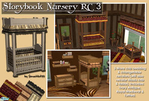 Sims 2 — Storybook Nursery RC Set 3 by Simaddict99 — 3 recolors to match my Storybook bedroom recolors. Choose from