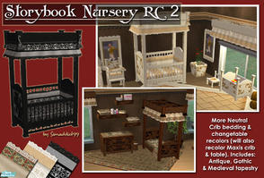 Sims 2 — Storybook Nursery RC set 2 by Simaddict99 — Set consists of the 3 neutral Storybook theme recolors to go with
