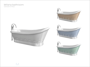 Sims 4 — [Milana bathroom] - tub by Severinka_ — Tub From the set 'Milana bathroom' Build / Buy category: Plumbing / Tubs