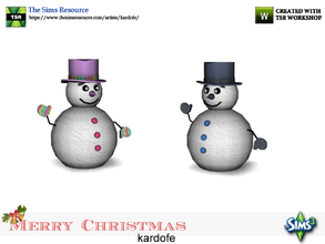 Sims 3 — kardofe_Merry Christmas_Snowman by kardofe — Nice decorative figure of a snowman, in small size
